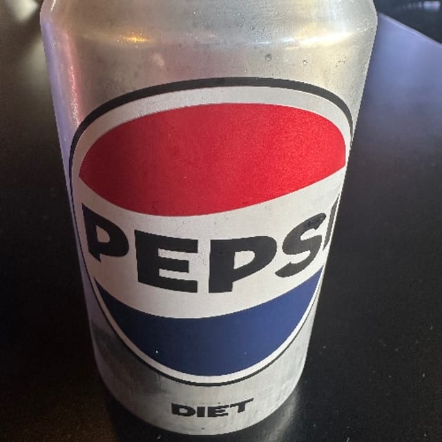 Diet Pepsi can.
