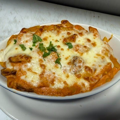 Baked Ziti with Sausage.