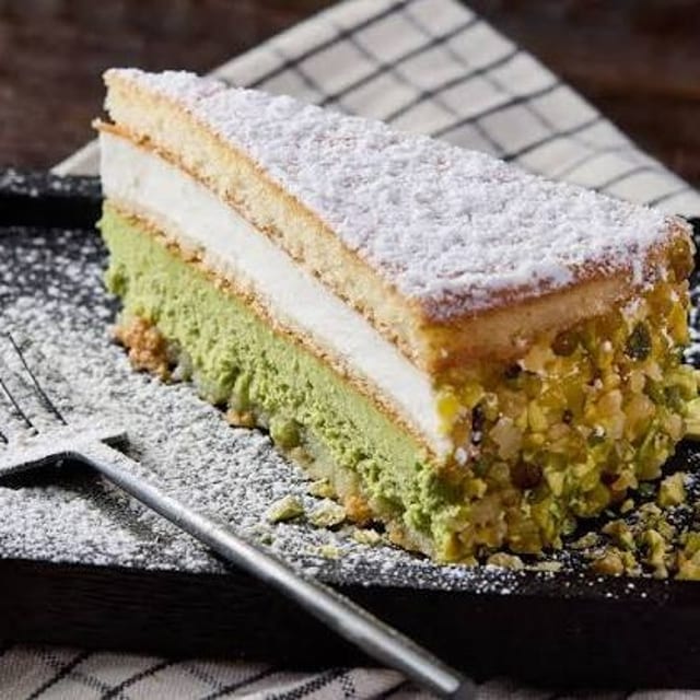 Ricotta and Pistachio Cake.