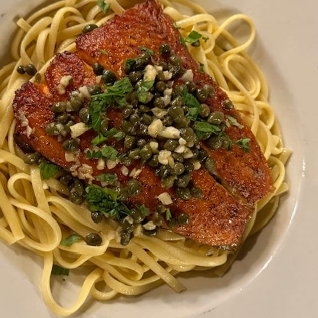Salmon Piccata.