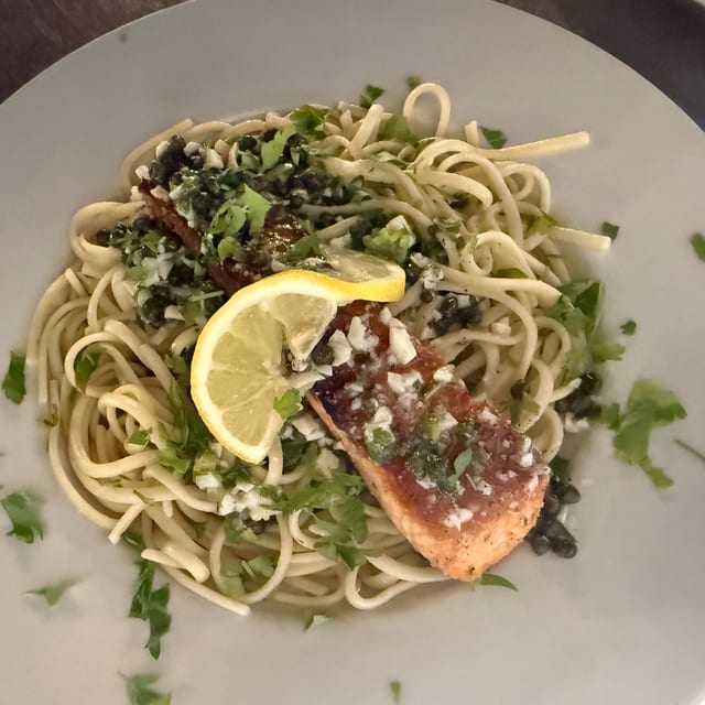 Salmon Piccata.